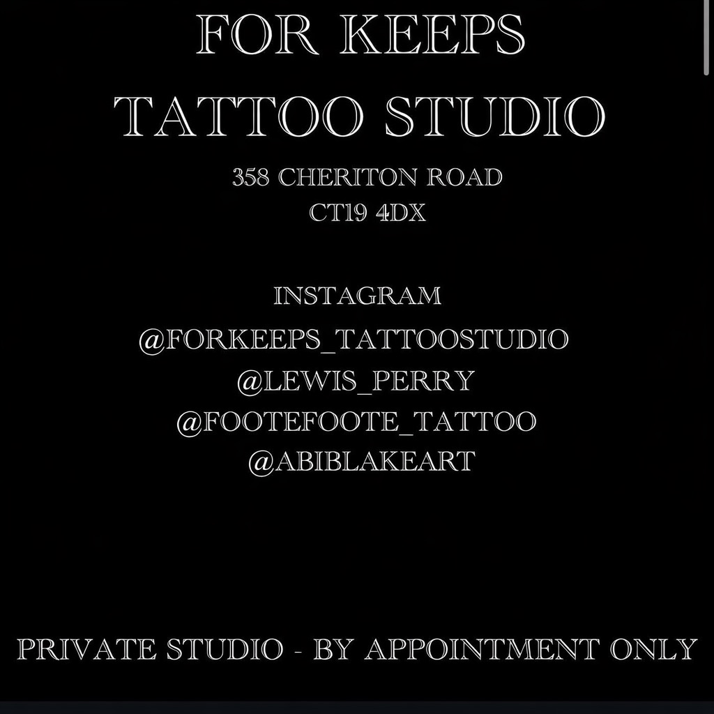 For Keeps Tattoo Studio - For Keeps Tattoo Studio